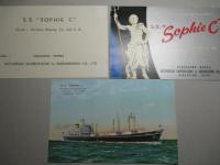 S.S. SOPHIE C 進水記念絵葉書