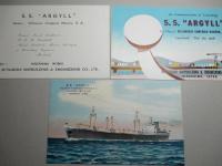 S.S. ARGYLL 進水記念絵葉書