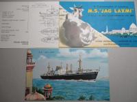 M.S. JAG LAXMI 進水記念絵葉書