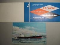 S.S. AVGI 進水記念絵葉書