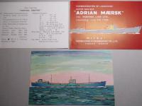 ADRIAN MAERSK 進水記念絵葉書