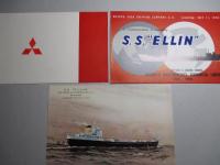 S.S. ELLIN 進水記念絵葉書