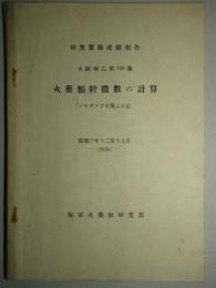 火研報乙第128号 火薬類特徴數の計算 ノモグラフを用ふる法 (研究実験成績報告)