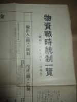 物資戦時統制一覧