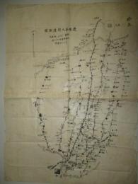 遼陽奉天間道路図(縮図一「ジュイム」ニ四露里)