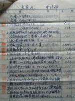 嘉義丸(大阪商船) 修繕費請求書写