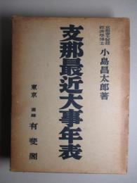 支那最近大事年表