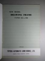 Toyoda NEW MODEL DRAWING FRAME TYPES DA & DB