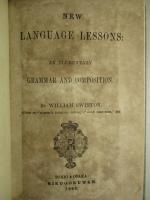 New Language Lessons:Elementary Grammar and Composition.