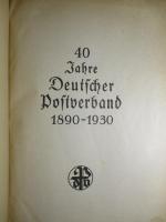 40 Jahre Deutscher Postverband 1890-1930