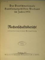 Der Deutschnationale Handlungs Gehilfen-Verband im Jahr 1931