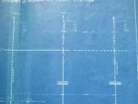 SIMPLIFIED WIRING DIAGRAM OF YOSHINODANI POWER STATION (吉野谷発電所) (青焼)