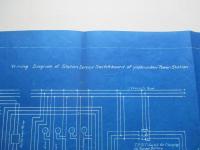 Wiring Diagram of Station Service Switch-board of Yoshinodani Power Station (吉野谷発電所)