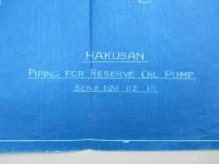 HAKUSAN PIPING FOR RESERVE OIL PUMP Scale 1:20 1:2 1:1