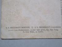 絵葉書 S.S. PRESIDENT HOOVER