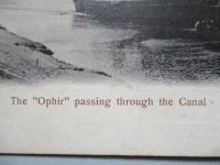 絵葉書 The "Ophir" passing through the Canal