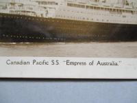 絵葉書 Canadian Pacific S.S. "Empress of Australia"