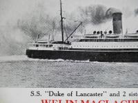 カレンダーカード S.S. "Duke of Lancaster"