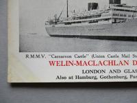 カレンダーカード R.M.M.V. "Carnarvon Castle"