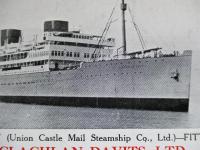 カレンダーカード R.M.M.V. "Carnarvon Castle"