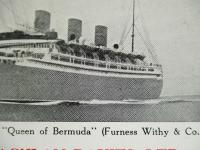 カレンダーカード S.S.s. "Monarch of Bermuda"