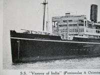 カレンダーカード S.S. "Viceroy of India"