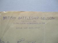 BRITISH BATTLESHIP NELSON 艦型図 (青焼)