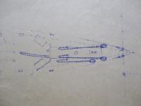 BRITISH BATTLESHIP NELSON 艦型図 (青焼)