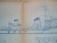 歴代「まきぐも」艦型図 1/200 (青焼)