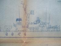 歴代「まきぐも」艦型図 1/200 (青焼)