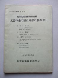 航空兵器課程研修資料 武器体系の歴史研修の参考(案)