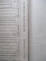 日本郵船株式會社 營業報告書・・・ 第四十四期前半年度/同株主姓名簿 (計2冊)