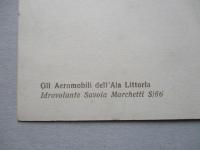 絵葉書 Idrovolante Savoia Marchetti S/66