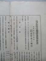 第貳拾壹期營業報告書
