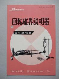 回転磁界説明器 使用説明書