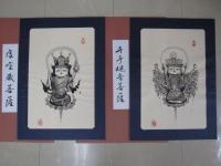 祈りのほとけ木版画　全8枚