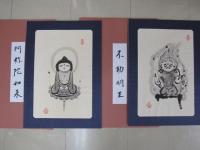 祈りのほとけ木版画　全8枚