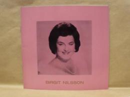 ［公演パンフレット］ ビルギット・ニルソン　ソプラノ・リサイタル　ピアノ伴奏：アルフレット・ワルター