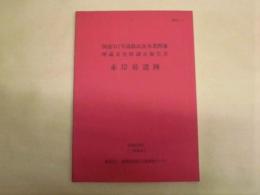 赤岸鼻遺跡 ： 国道317号道路改良事業関連埋蔵文化財調査報告書