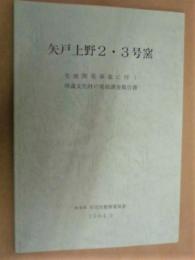 矢戸上野2・3号窯 : 宅地開発事業に伴う埋蔵文化財の発掘調査報告書