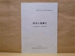田島A遺跡 2 ： 田島A遺跡第7次調査報告