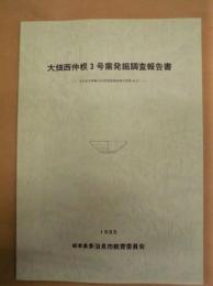 大畑西仲根3号窯発掘調査報告書