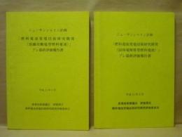 ［2点］ ニューサンシャイン計画「燃料電池発電技術研究開発（溶融炭酸塩型燃料電池）」プレ最終評価報告書、ニューサンシャイン計画「燃料電池発電技術研究開発（固体電解質型燃料電池）」プレ最終評価報告書