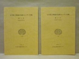 ［2点］ 石川県立埋蔵文化財センター年報　第1号、第2号