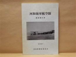 河和海軍航空隊調査報告書