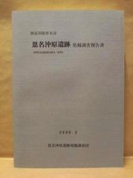 恩名沖原遺跡発掘調査報告書　神奈川県厚木市