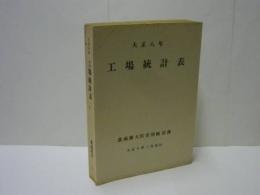 ［復刻］ 大正8年工場統計表