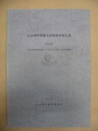 大山崎町埋蔵文化財調査報告書　第20集