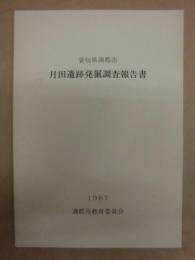 月田遺跡発掘調査報告書 ： 愛知県蒲郡市