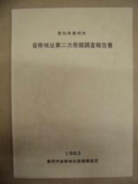 沓掛城址第2次発掘調査報告書 ： 愛知県豊明市
